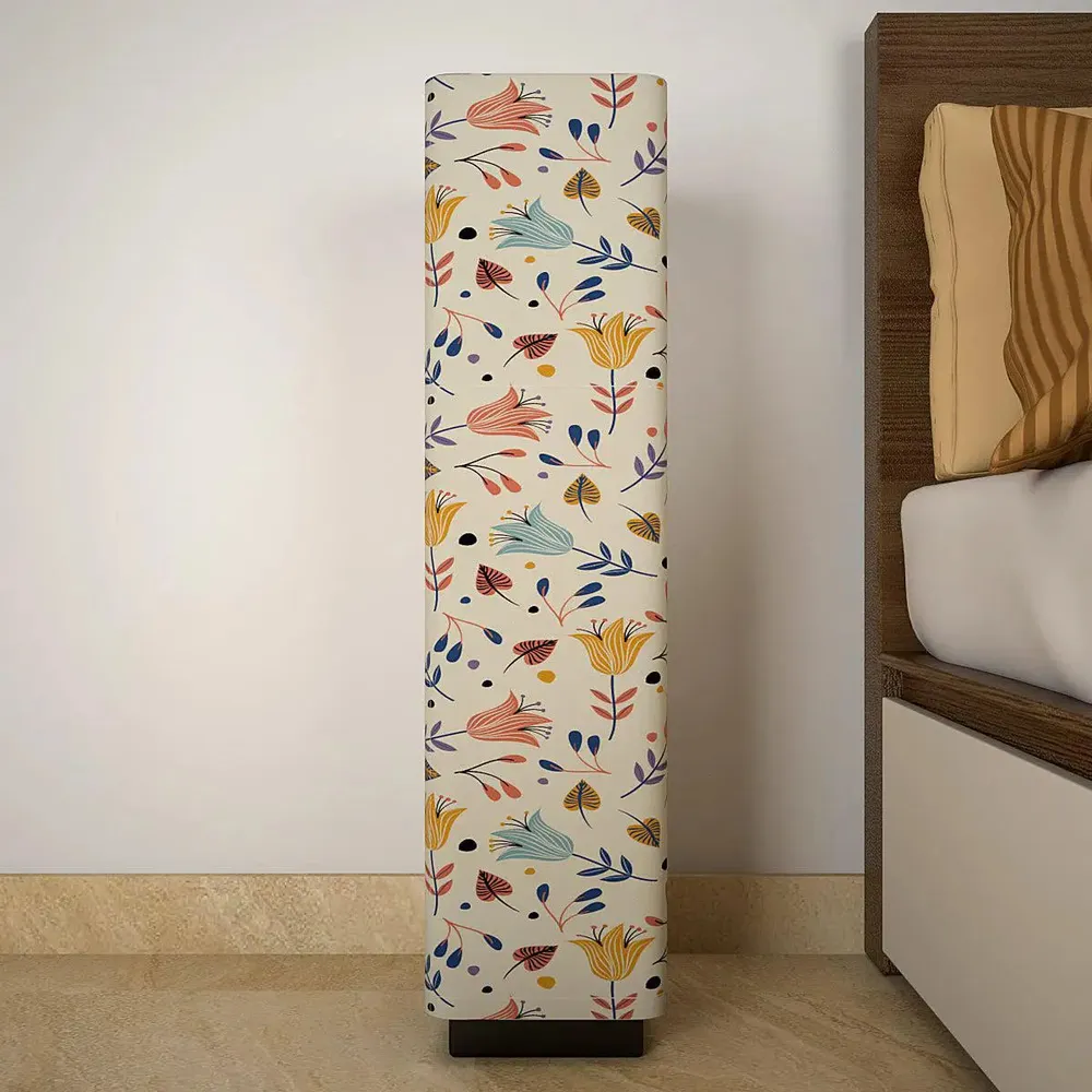 Flowy Tulips Printed Rectangle Floor Lamp