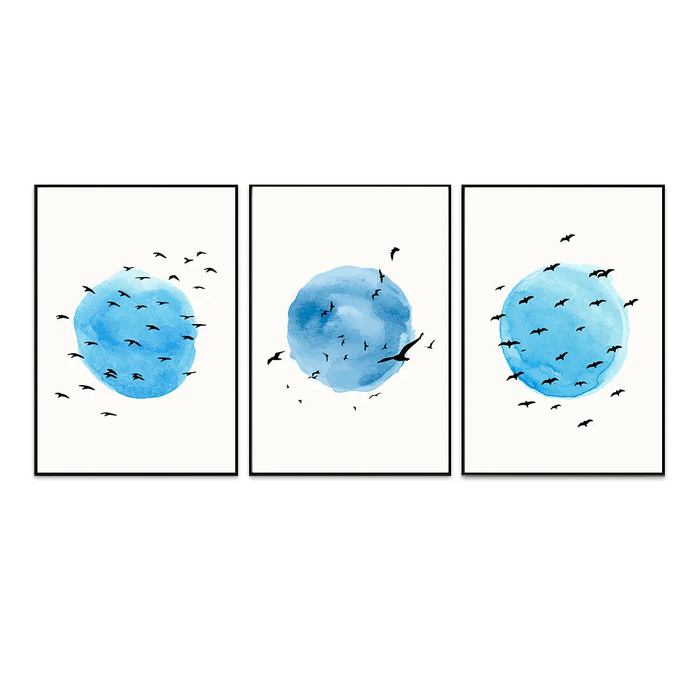 Flying Birds Dual Perspective Frames Set Of 3