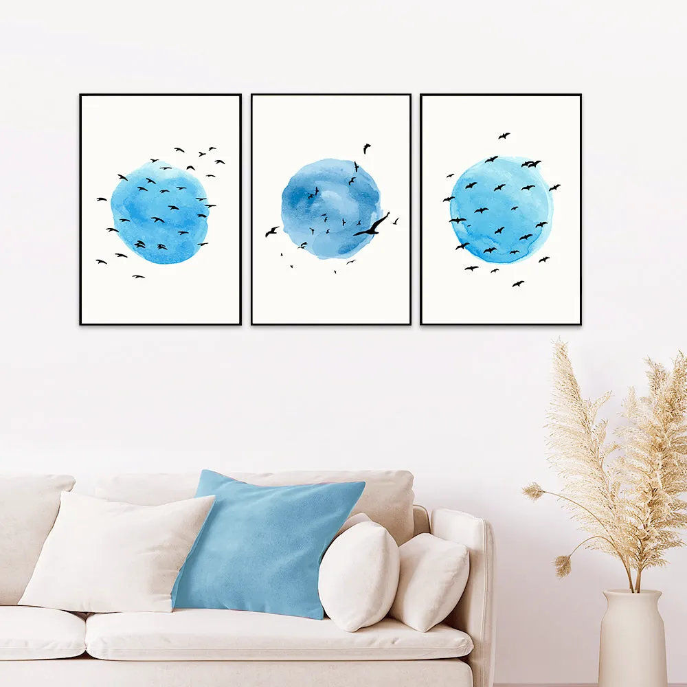 Flying Birds Dual Perspective Frames Set Of 3
