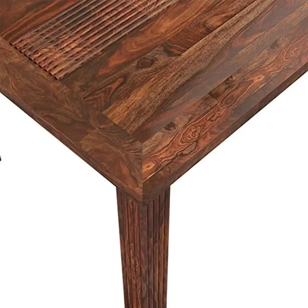 Focal Point Brown Colored Sheesham Wood Center Table