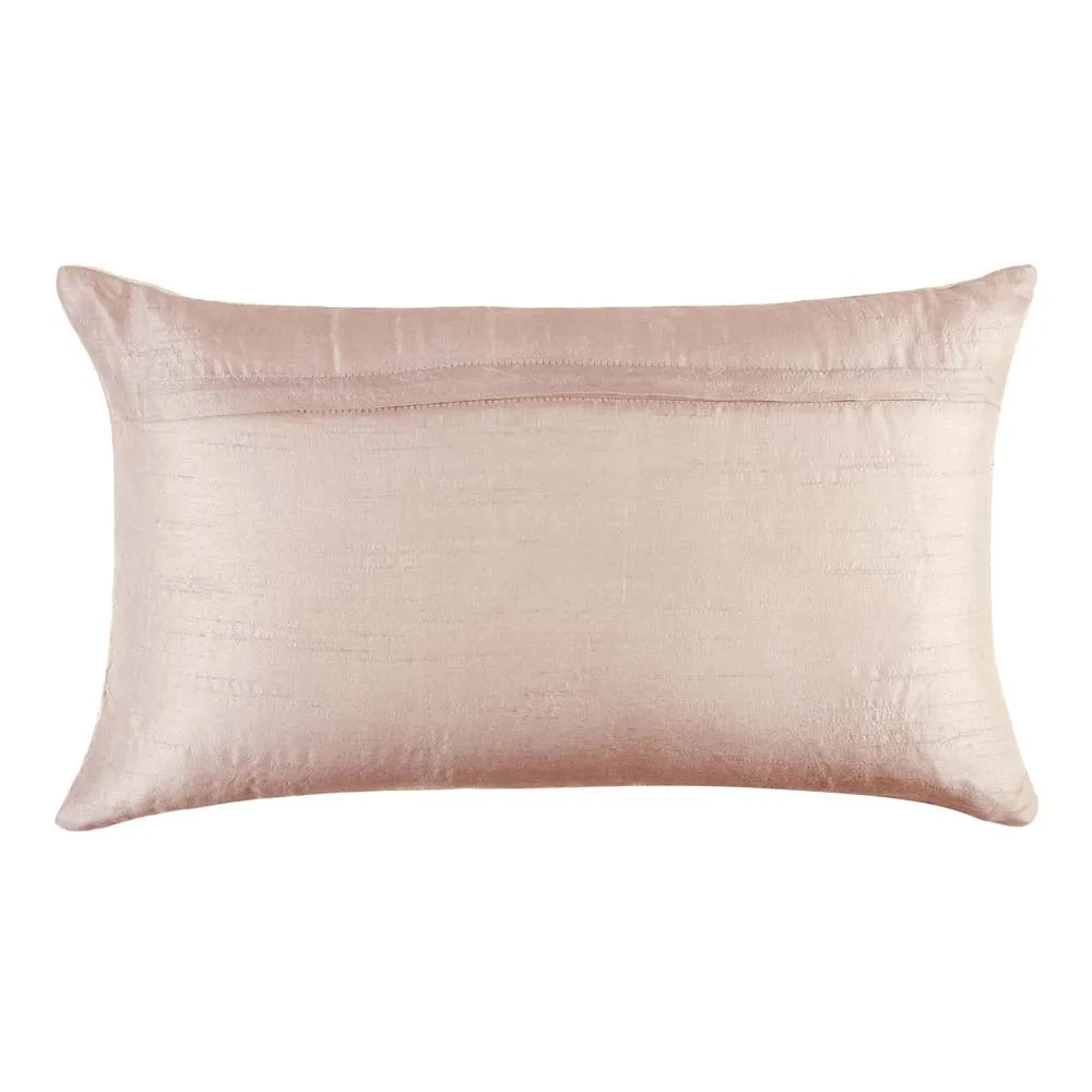 Foil Print Blush Cotton Decorative Cushion Cover