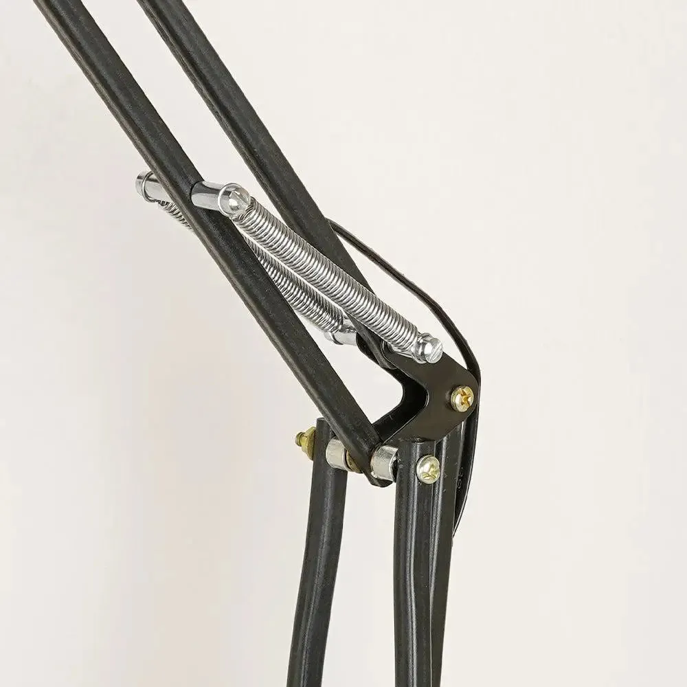 Foldable Black-coloured Study Lamp with Sturdy Round Base
