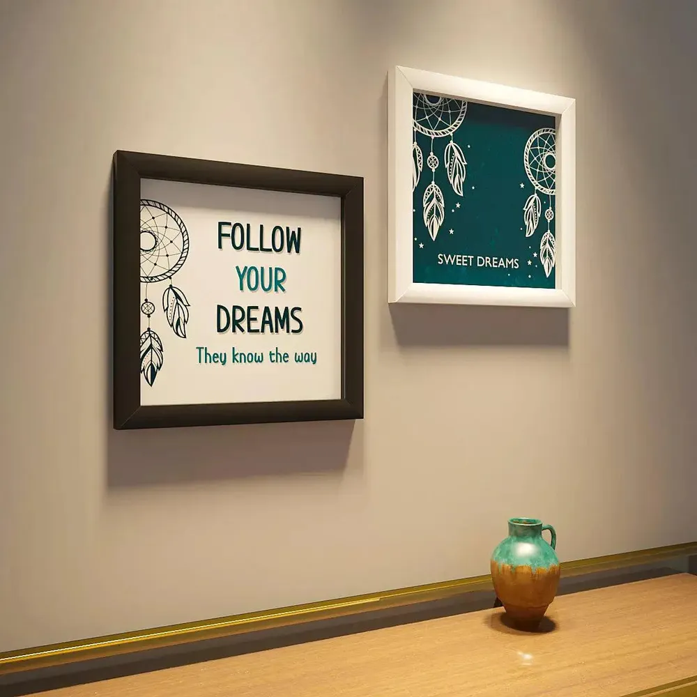 Follow your Dreams Quotes Framed Wall Painting