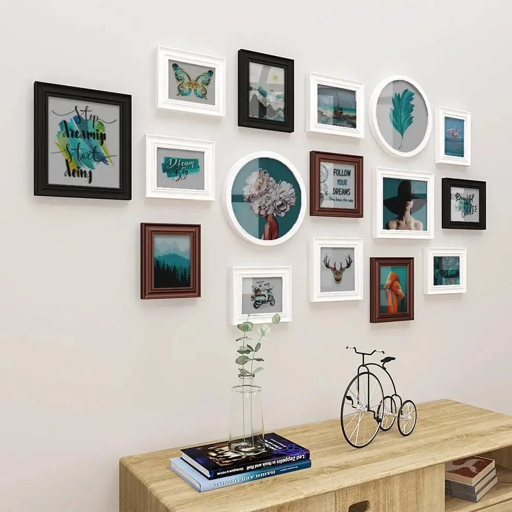 Frame Set In Dreamy Blue Vintage Design Set of 16