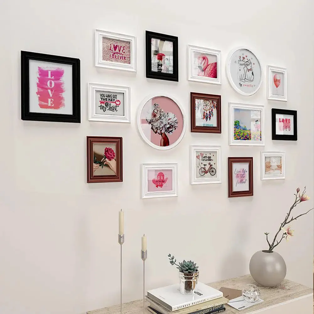 Frame Set In Dreamy Pink Vintage Design Set of 16