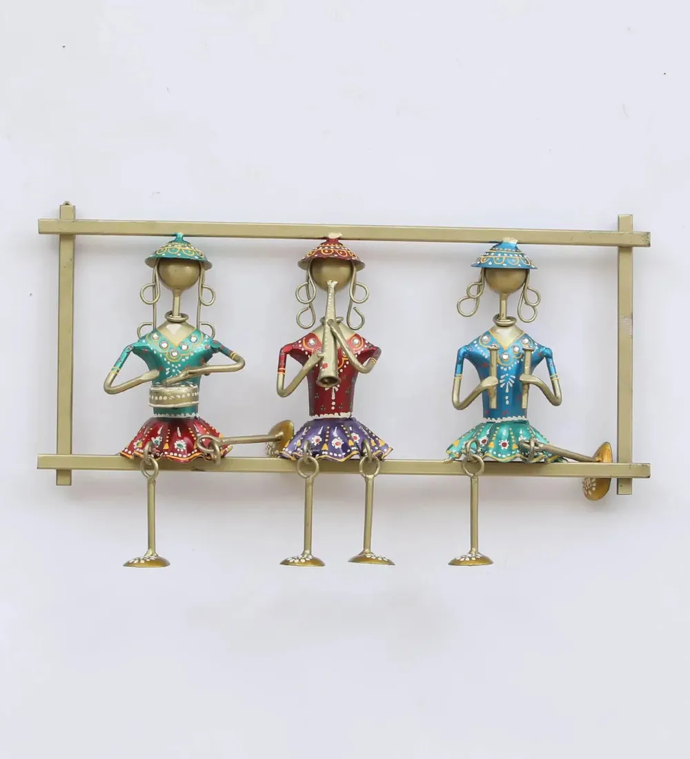 Framed Musicians Traditional Metal Wall Art for Living Room
