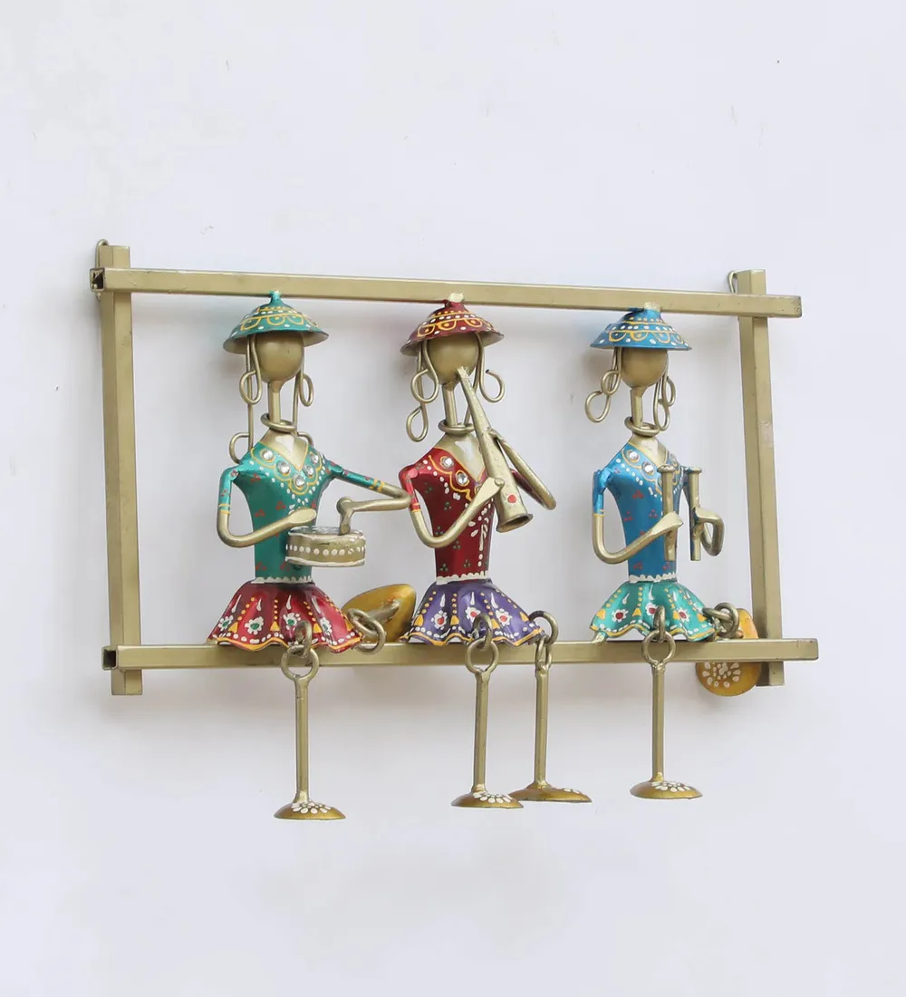 Framed Musicians Traditional Metal Wall Art for Living Room