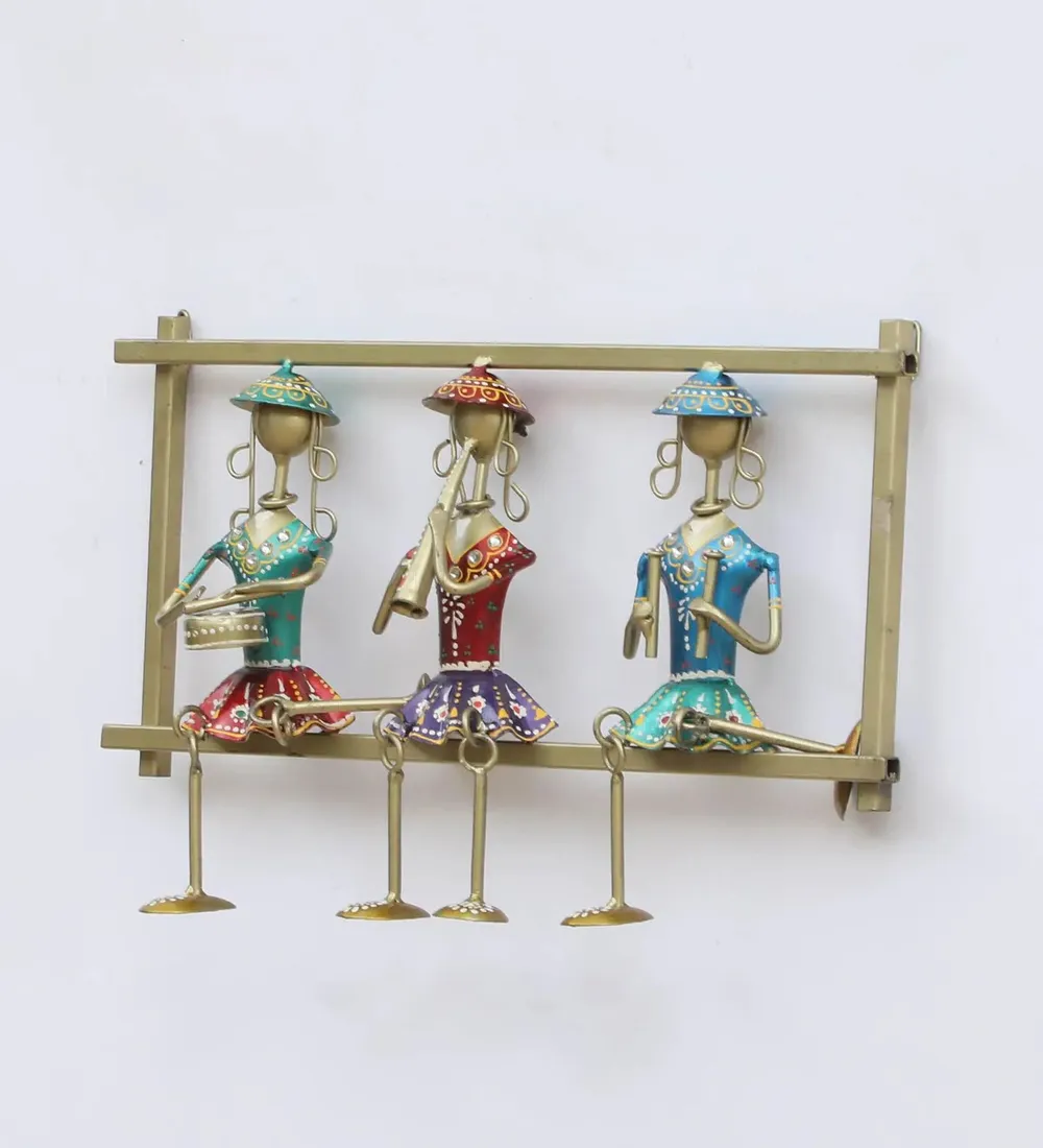 Framed Musicians Traditional Metal Wall Art for Living Room