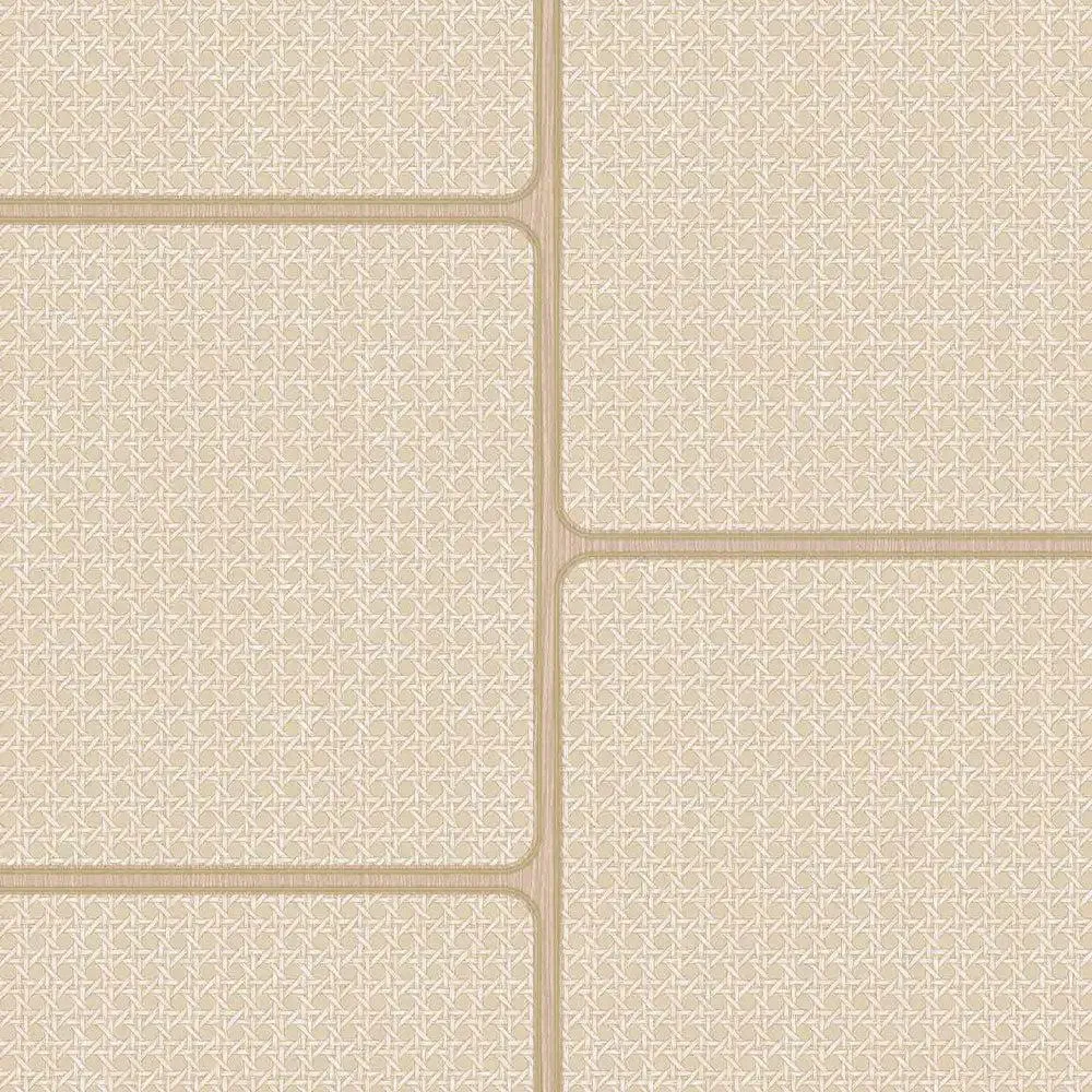 French Tattan Textured Premium Wallpaper- The Art of Gravure Brown