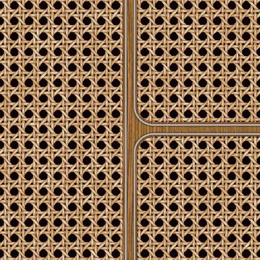 French Tattan Textured Premium Wallpaper- The Art of Gravure Brown