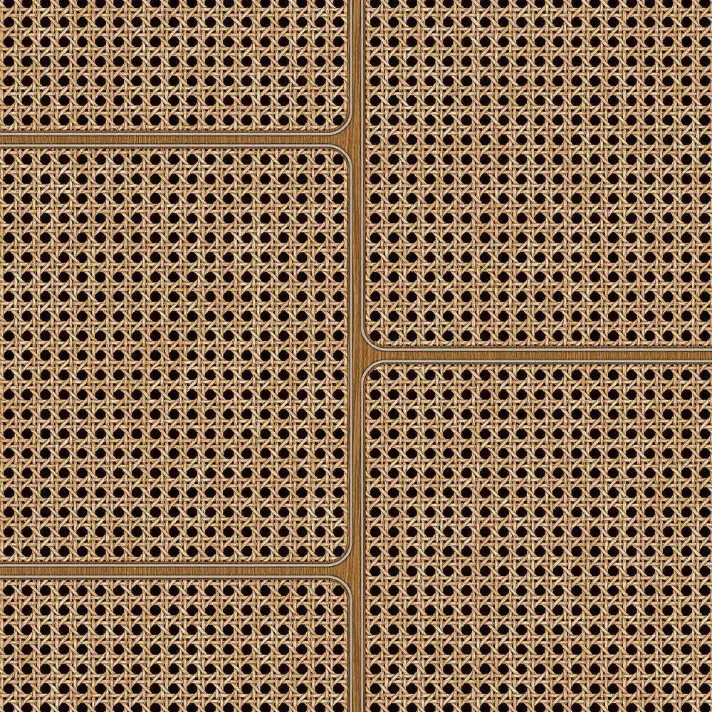 French Tattan Textured Premium Wallpaper- The Art of Gravure Brown