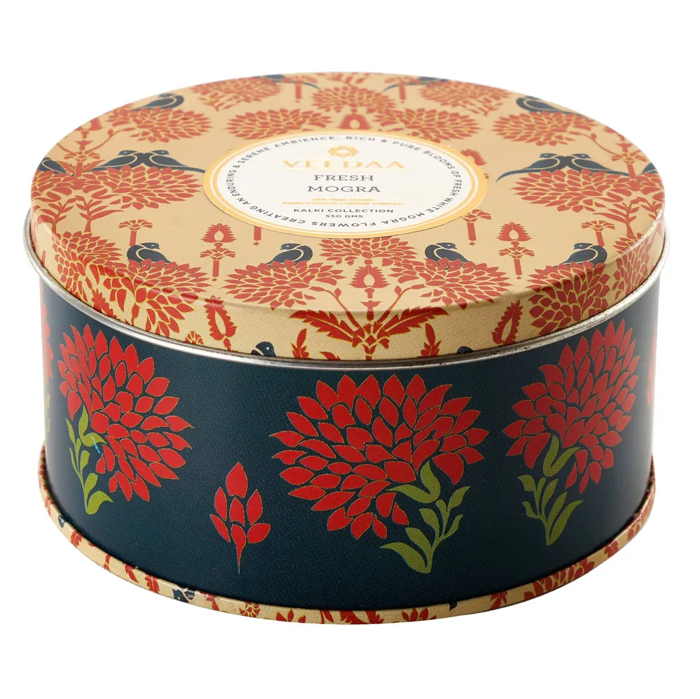 Fresh Mogra 3 Wick Tin Scented Candle