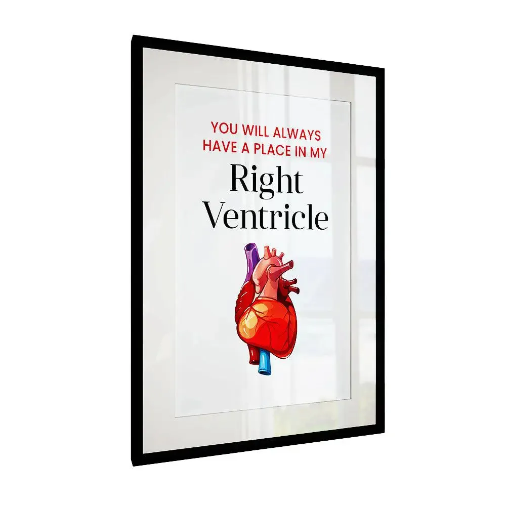 Funky Framed Wall Art for Cardiologist Clinic / Gift for Doctor