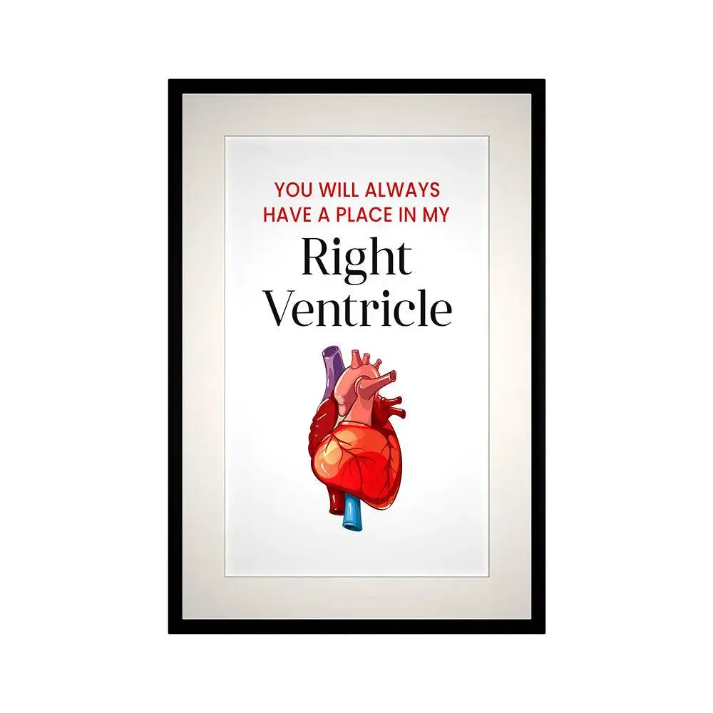 Funky Framed Wall Art for Cardiologist Clinic / Gift for Doctor