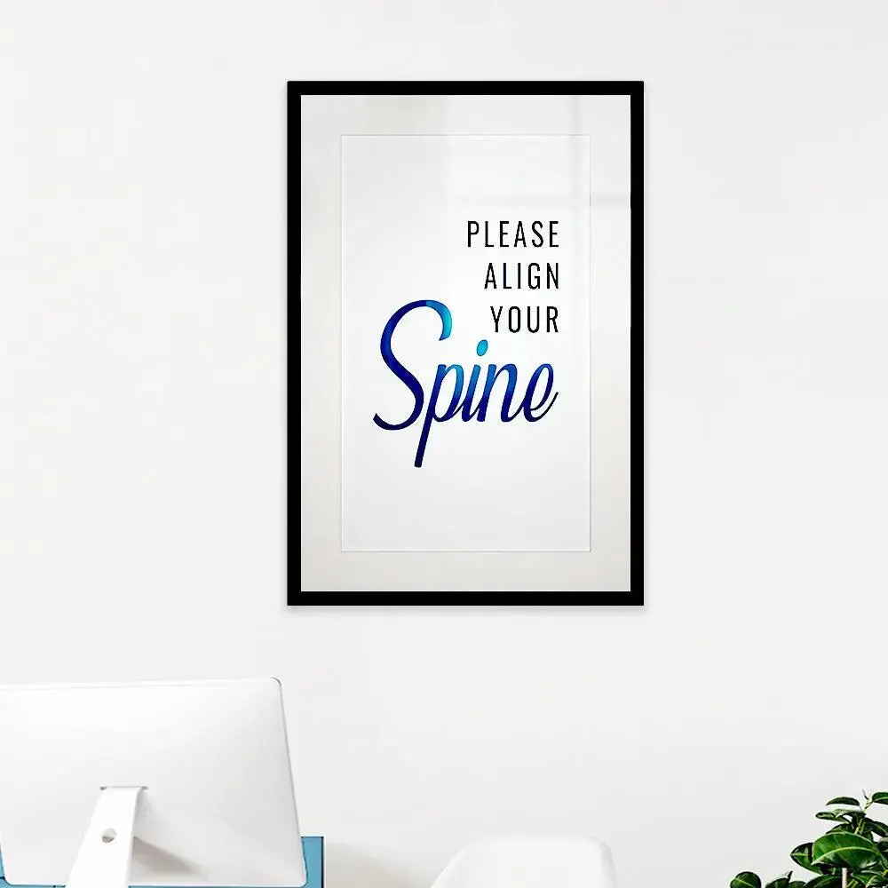 Funky Quote Framed Wallart for Physiotherapist's Clinic / Gift for Doctor