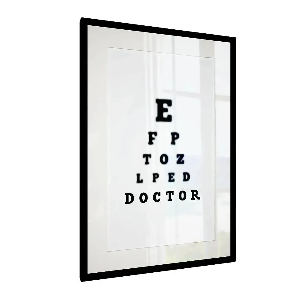 Funky Typographical Framed Wall Art for Doctor Clinic / Gift for Doctor