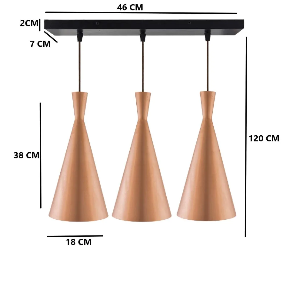 Funnel Designer Contemporary Hanging Lights (Bulb not included)