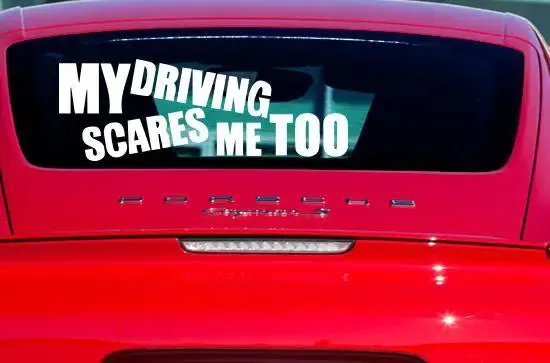 Funny Back Glass Car Stickers, Fits In All Cars