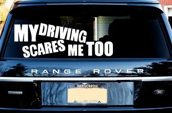 Funny Back Glass Car Stickers, Fits In All Cars