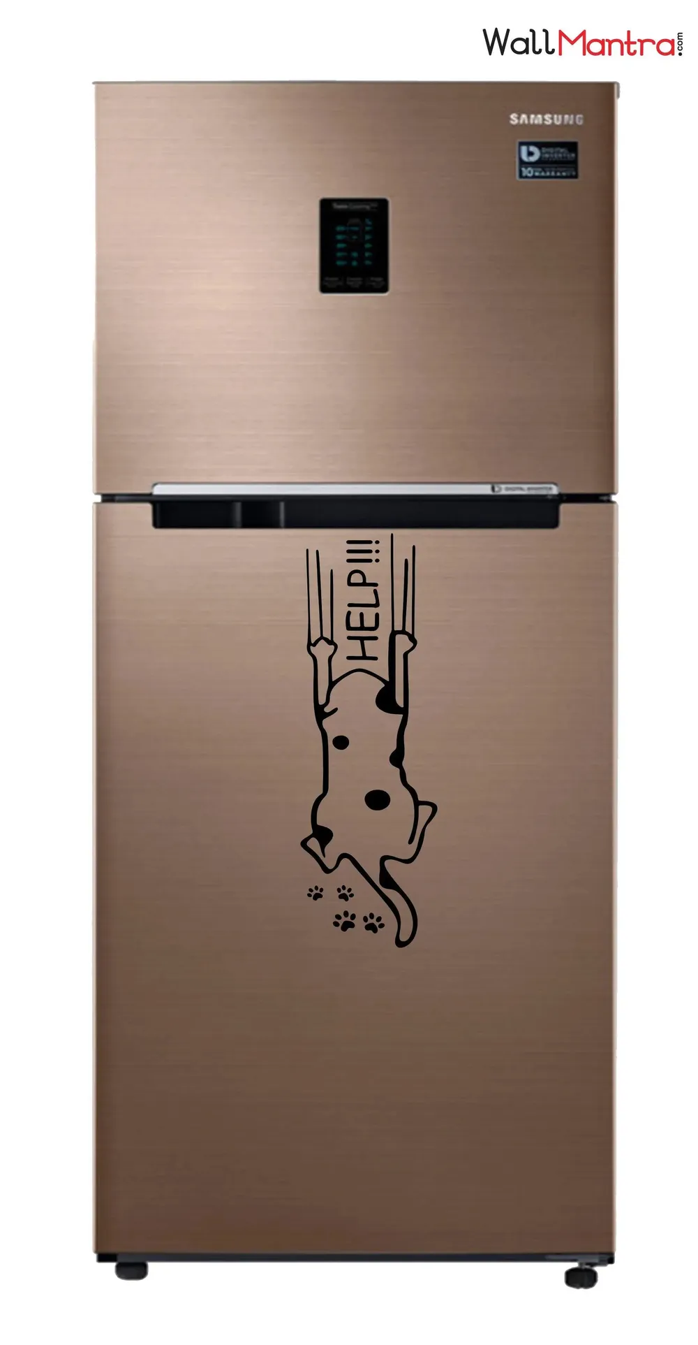 Funny Cat Vinyl Fridge Sticker
