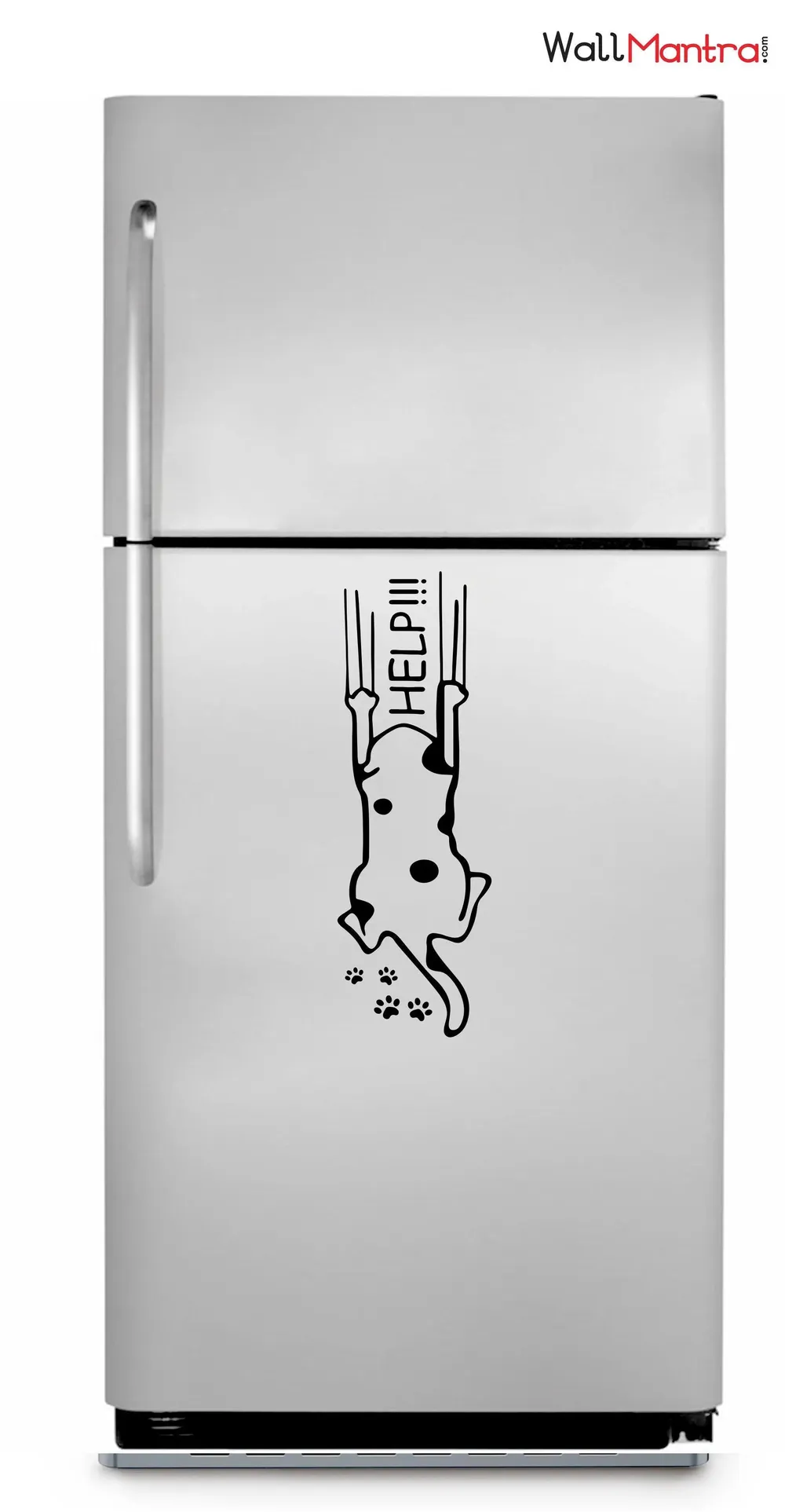 Funny Cat Vinyl Fridge Sticker