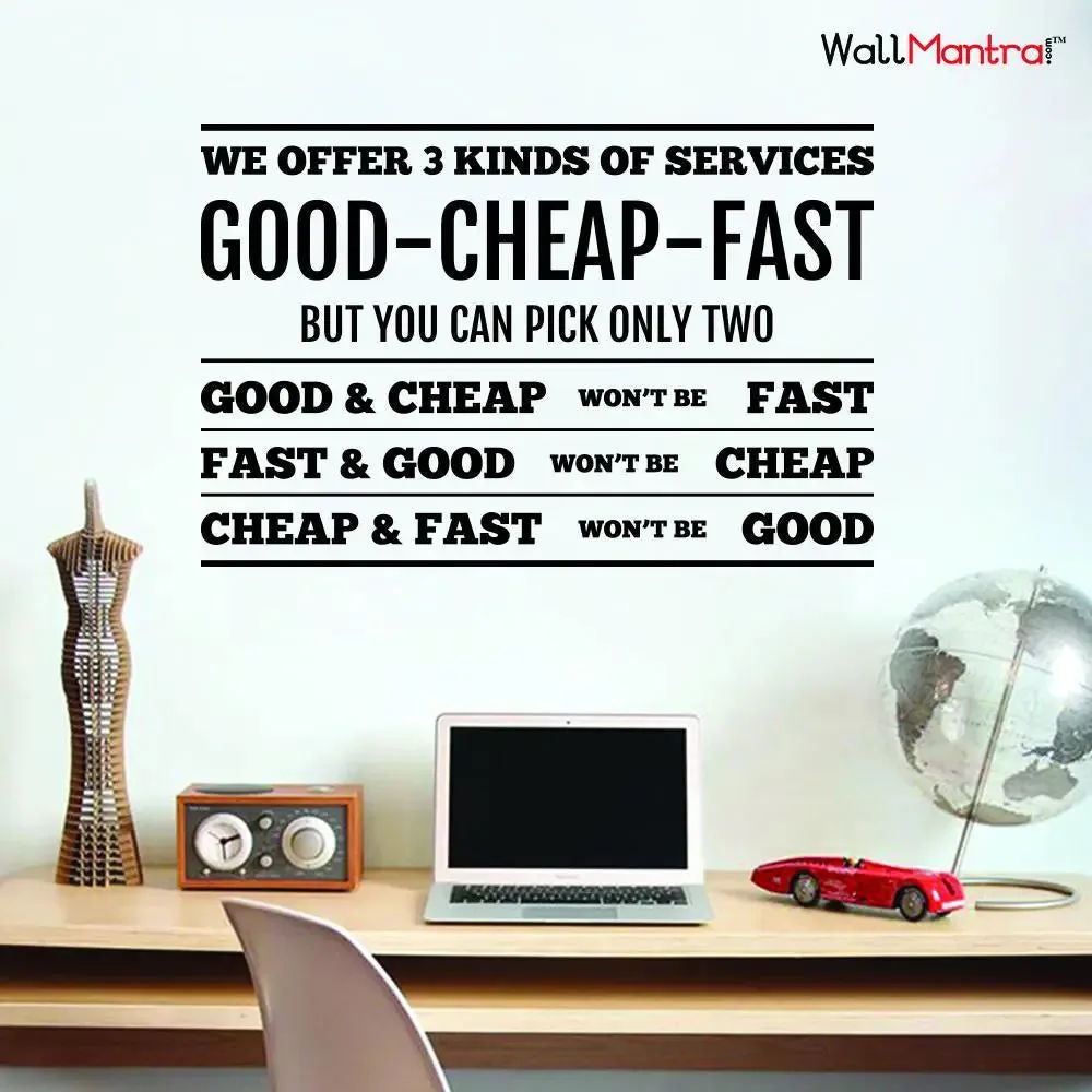 Funny Quote Wall Sticker And Wall Decal For Office