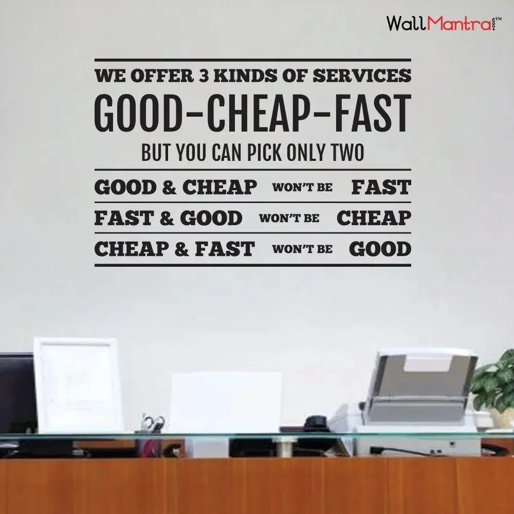 Funny Quote Wall Sticker And Wall Decal For Office