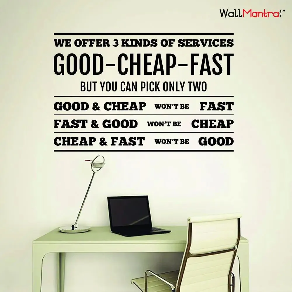 Funny Quote Wall Sticker And Wall Decal For Office