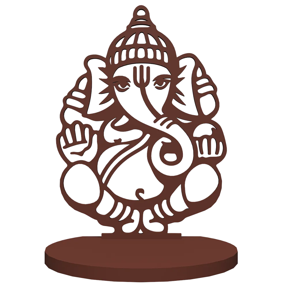 Ganesha Shadow Tea Light Holder