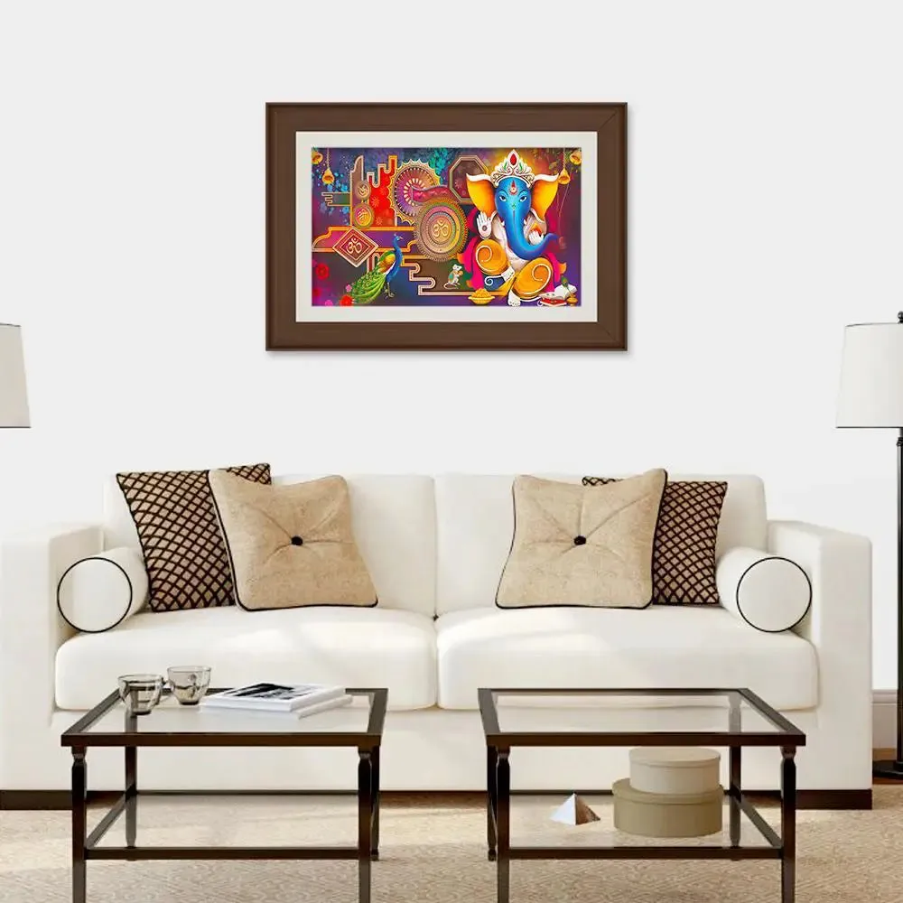 Ganesha Spiritual Framed Wall Painting