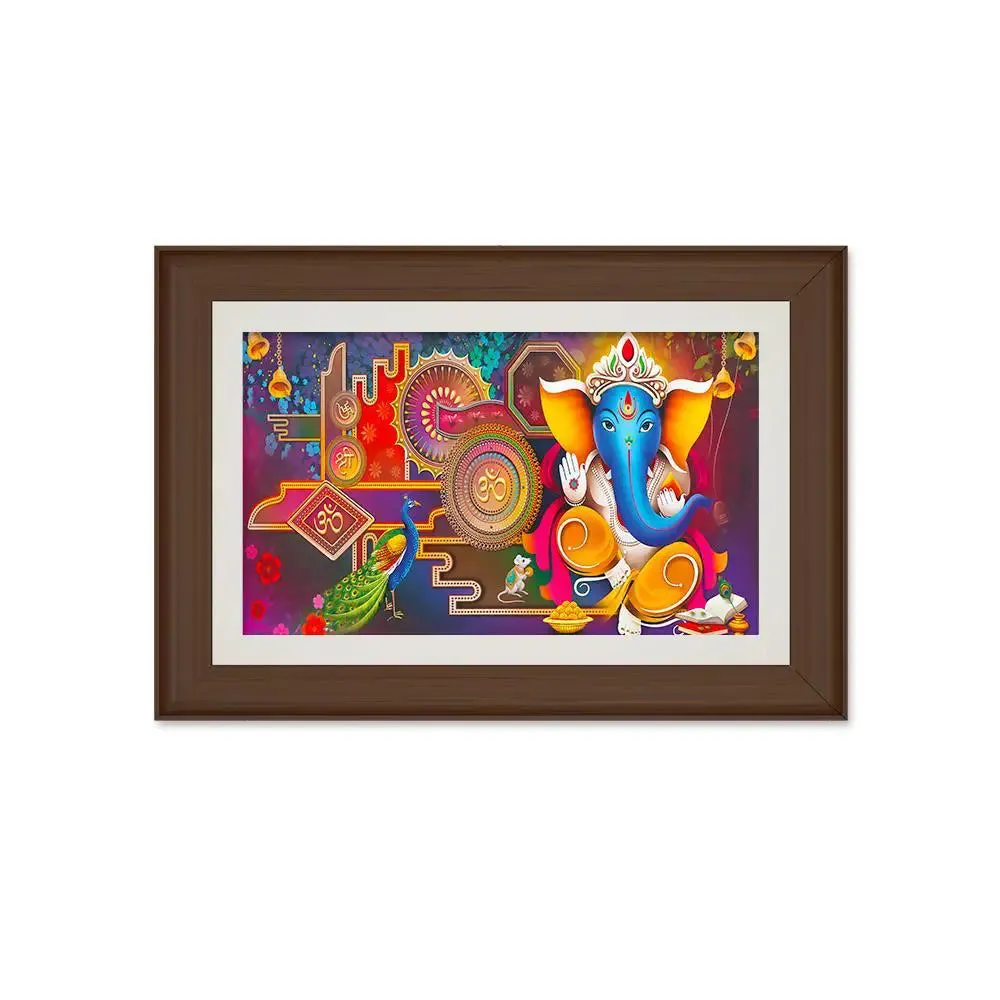 Ganesha Spiritual Framed Wall Painting