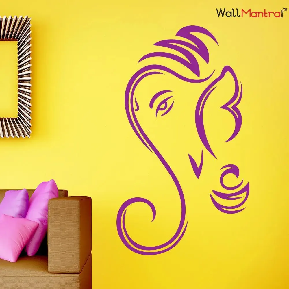 Ganesha Wall Sticker And Wall Decal