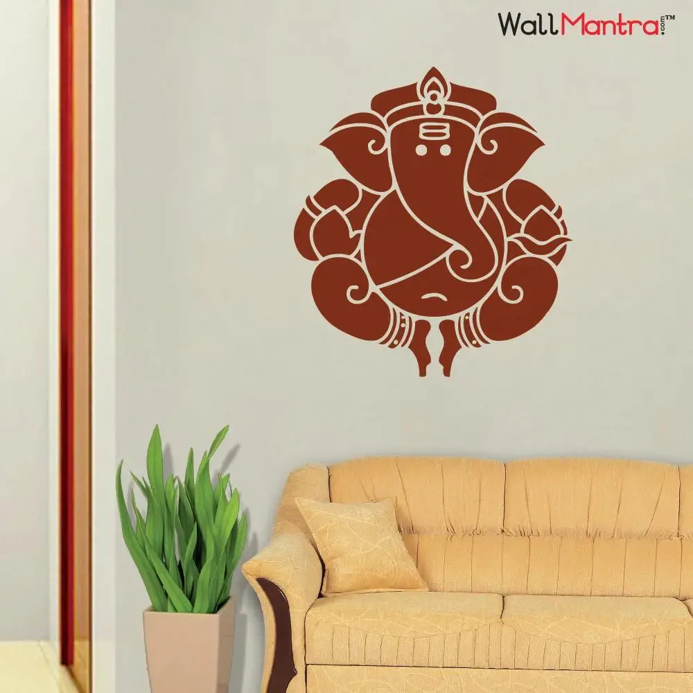 Ganesha Wall Sticker Premium Quality Self Adhesive Vinyl