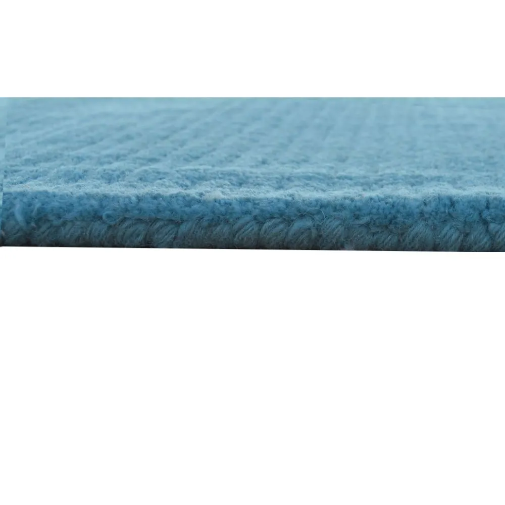 Generic Plain Bordered Blue Tufted Area Carpet 3X5ft