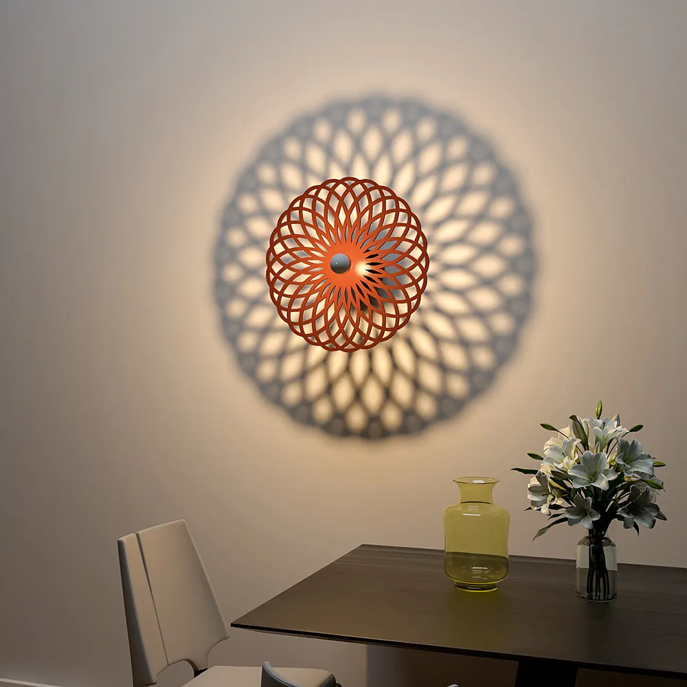 Geometric circle design creative Shadow lamp