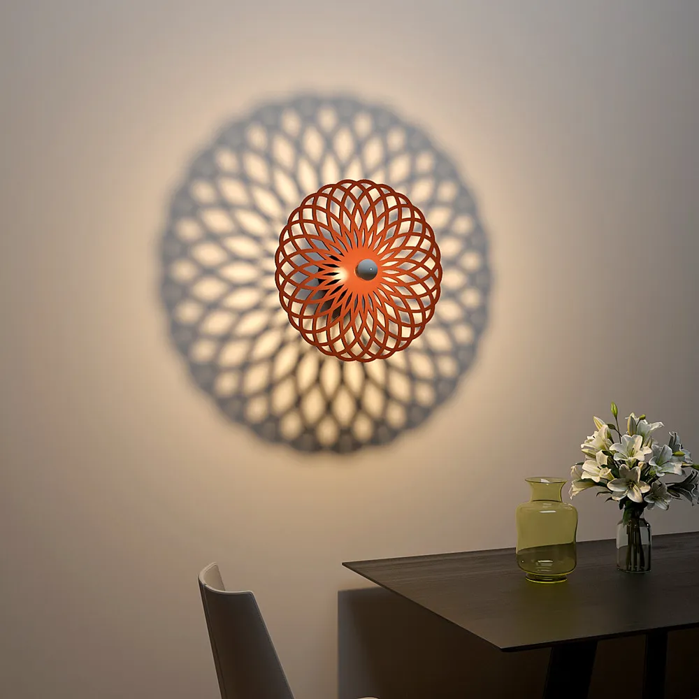 Geometric circle design creative Shadow lamp