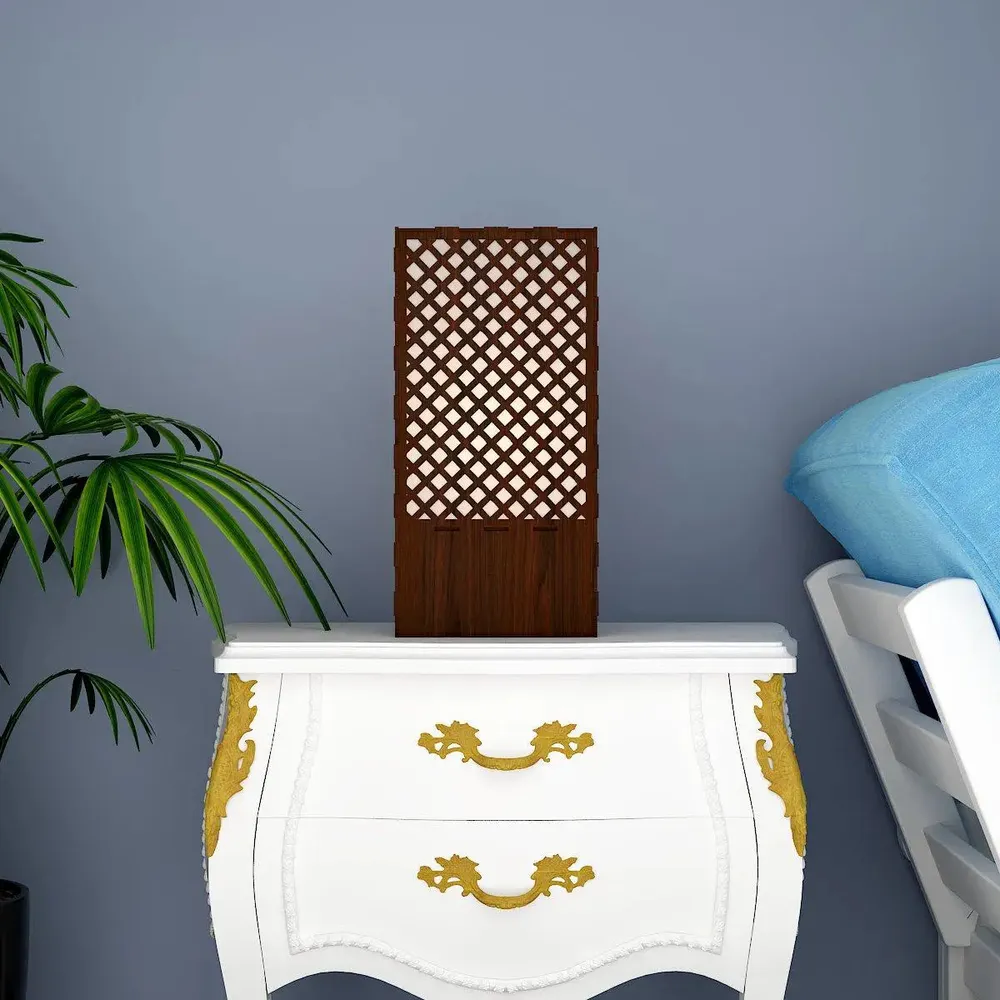 Geometric Design Wood Table Lamp / Table Light / Modern Lamp