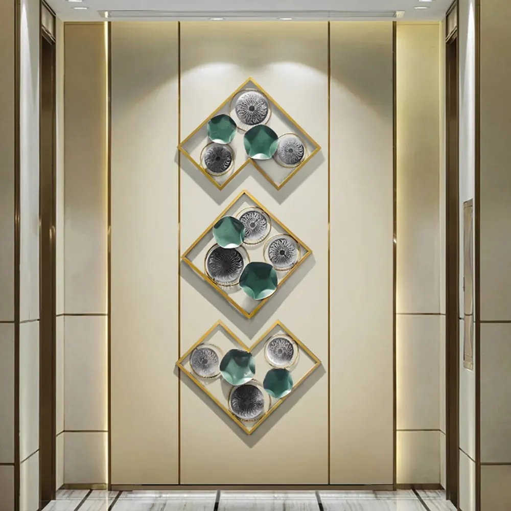 Geometric Designer Abstract Metal Wall Art