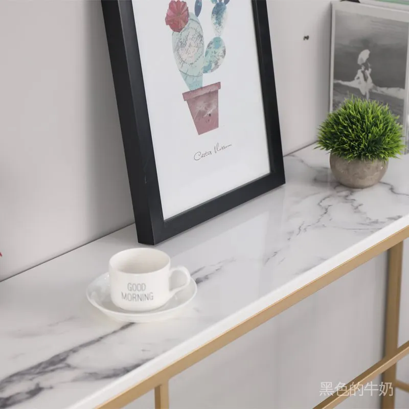 Geometric Designer Metal Console Table