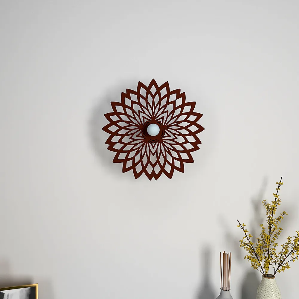 Geometric Flower Design Creative Shadow Night Lamps