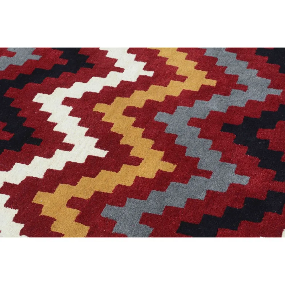Geometric Patterned Multicolor Designer Area Carpet 2*5ft