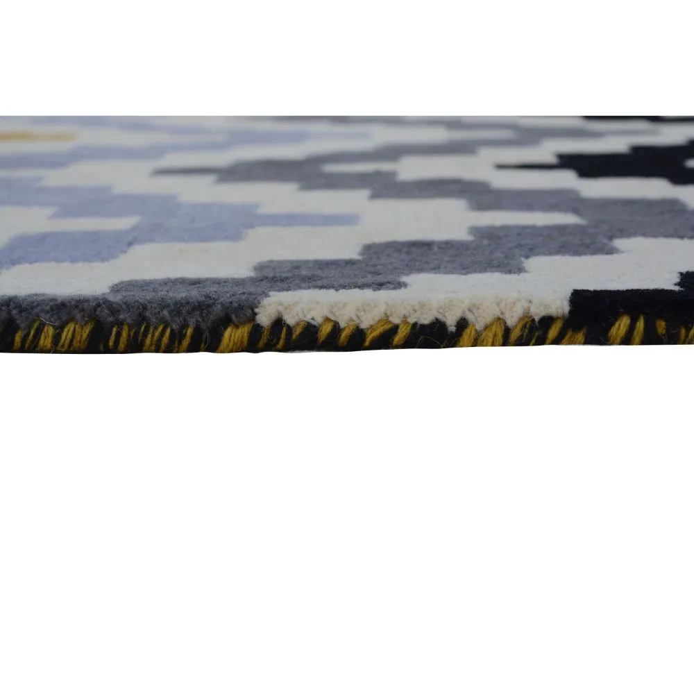 Geometric Patterned Multicolor Designer Area Carpet 2*5ft