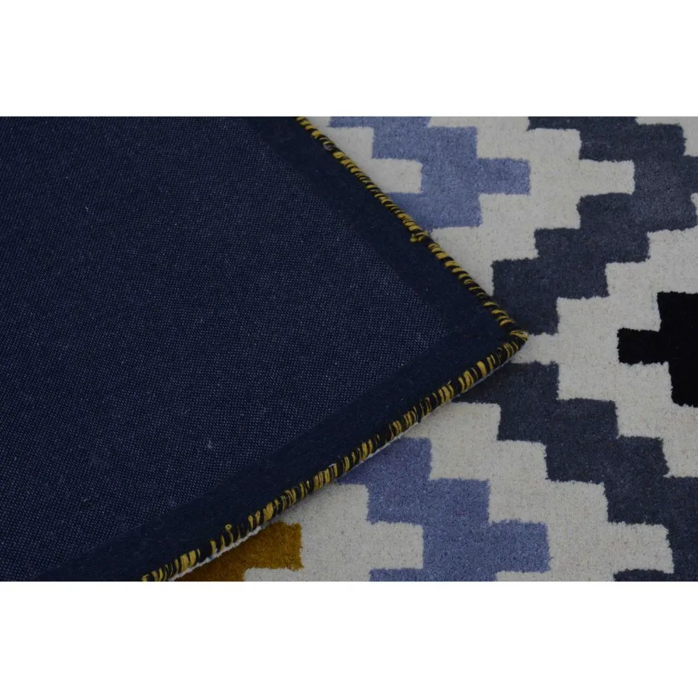 Geometric Patterned Multicolor Designer Area Carpet 2*5ft