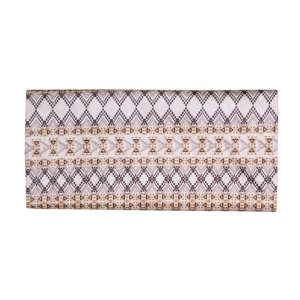 Geometric Patterned Soft Velvet Table Runner