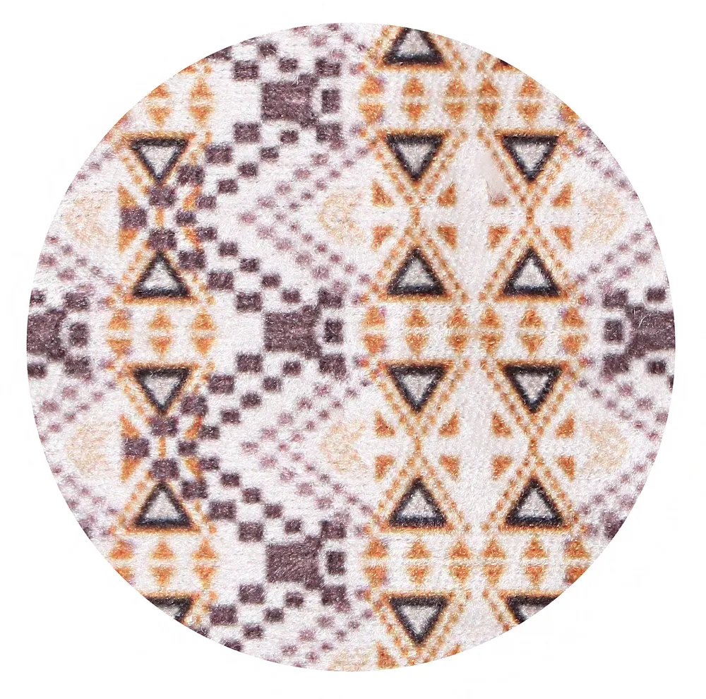 Geometric Patterned Soft Velvet Table Runner