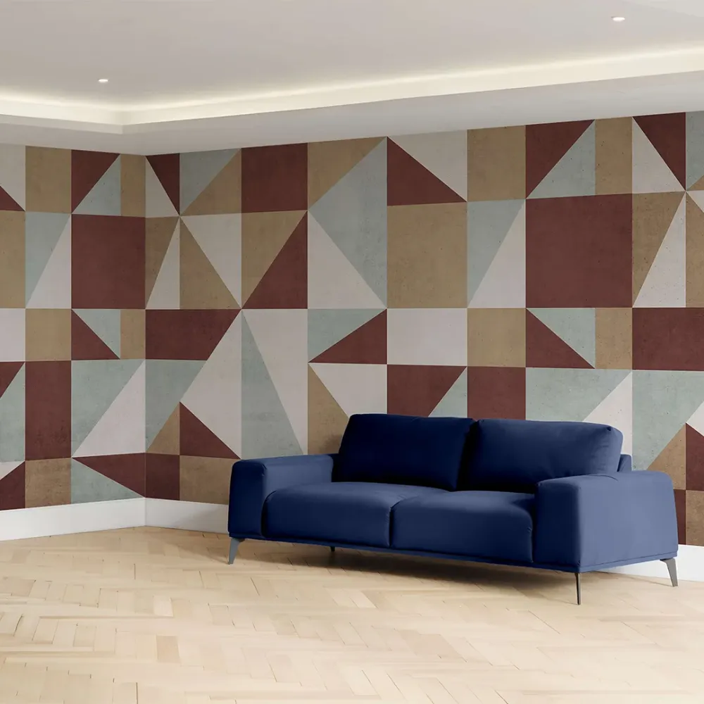 WallMantra Geometric Rhapsody Premium Quality Wallpaper