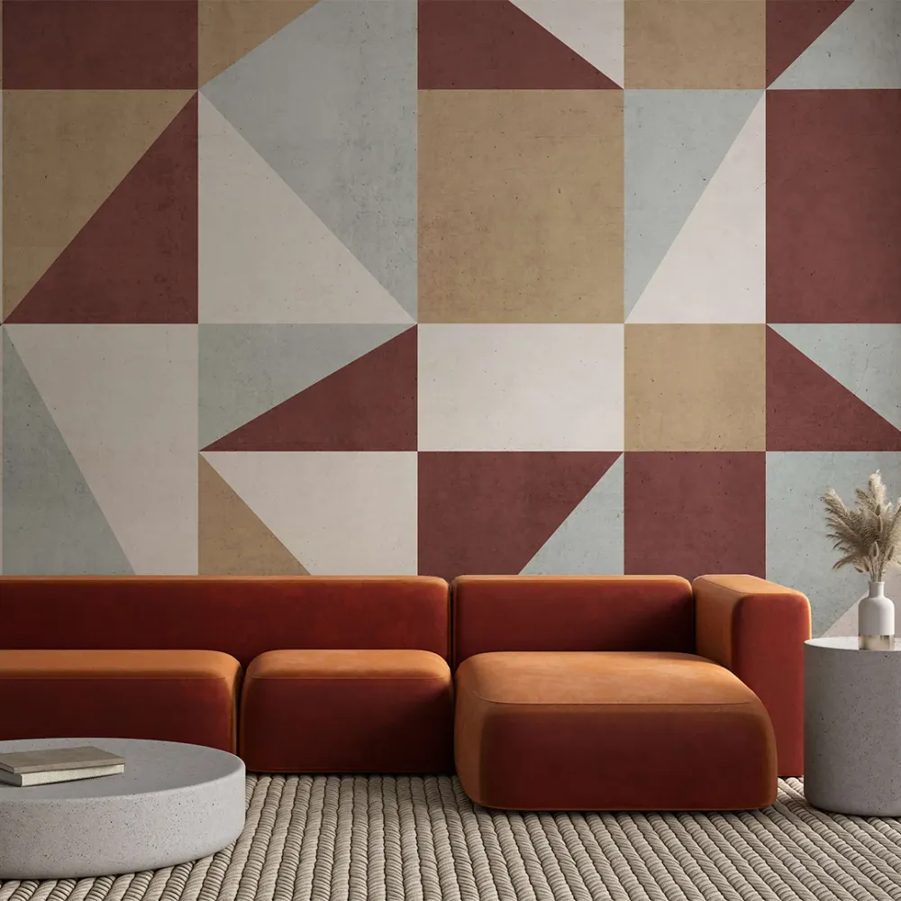 WallMantra Geometric Rhapsody Premium Quality Wallpaper
