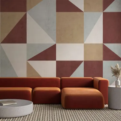 WallMantra Geometric Rhapsody Premium Quality Wallpaper
