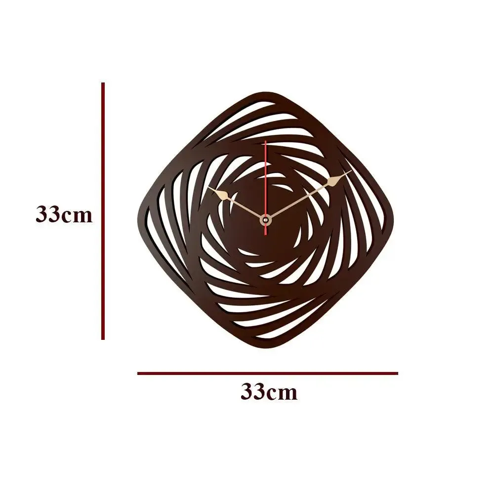 Geometric  Shape Wooden Wall Clock