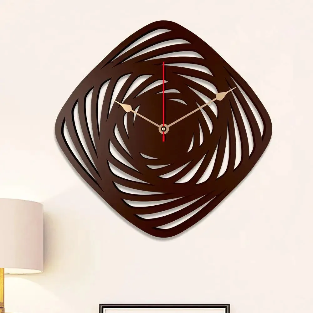 Geometric  Shape Wooden Wall Clock